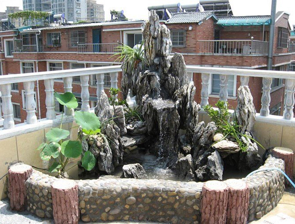 陽(yáng)臺(tái)假山