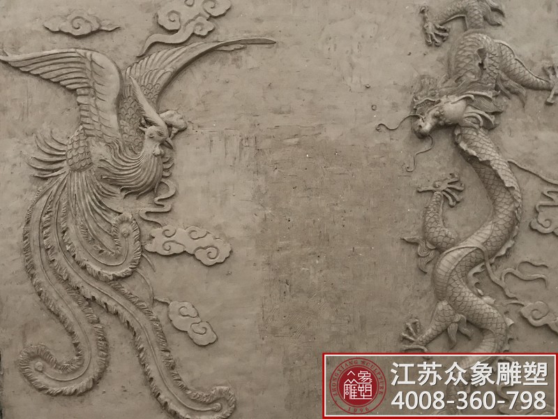 浮雕龍鳳 龍鳳浮雕